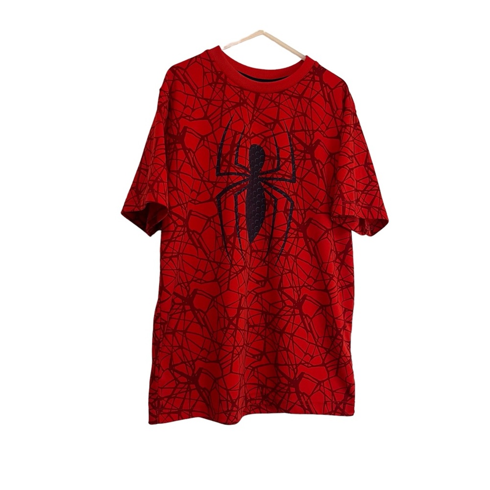 The Ultimate Spiderman Marvel Red Spider Graphic Short Sleeve Dry Fit Shirt Boys